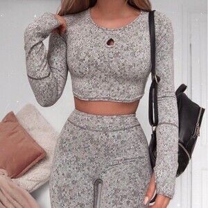 Gymshark Fleur Long Sleeve Crop Top